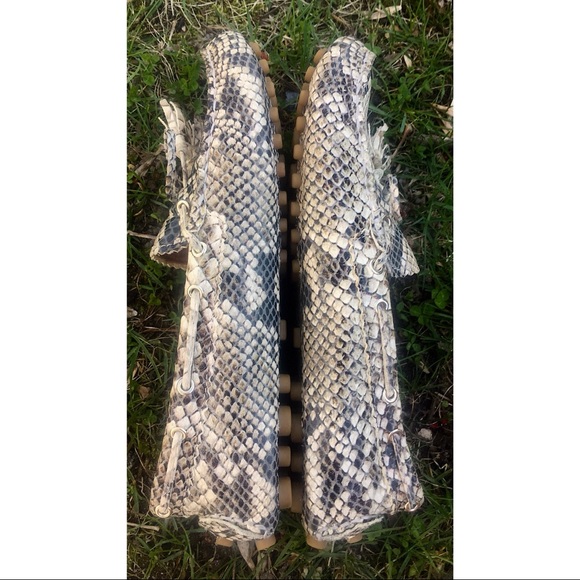 COACH Snakeskin Leather Driving Loafer NEW Sz7 - Picture 8 of 8